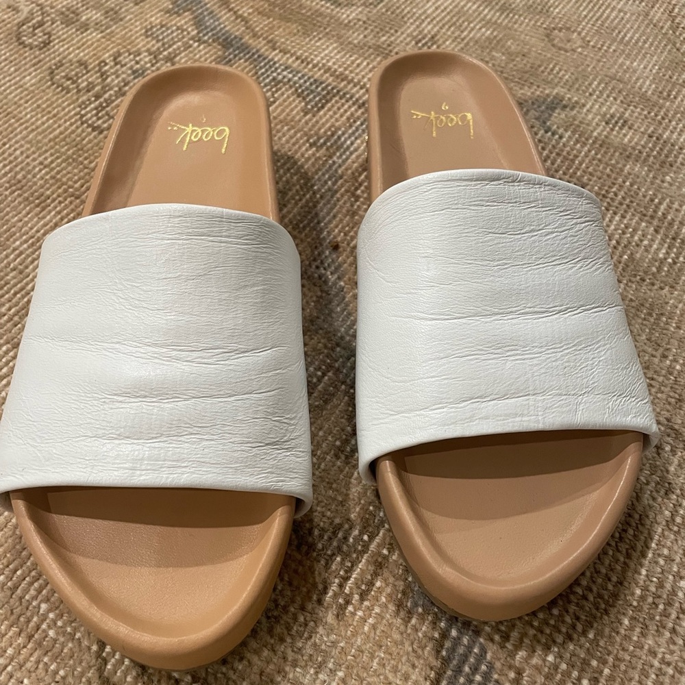 Beek Pelican Leather Platform Sandal